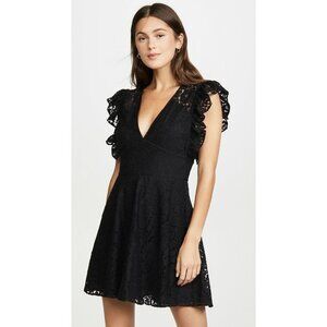 La Maison Talulah Closer To You Black Lace Mini Dress Size L